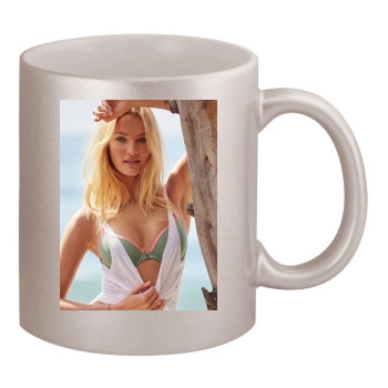 Candice Swanepoel 11oz Metallic Silver Mug