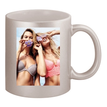 Candice Swanepoel 11oz Metallic Silver Mug