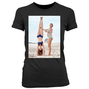 Candice Swanepoel Women's Junior Cut Crewneck T-Shirt