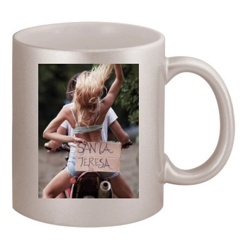 Candice Swanepoel 11oz Metallic Silver Mug