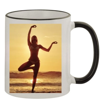 Candice Swanepoel 11oz Colored Rim & Handle Mug