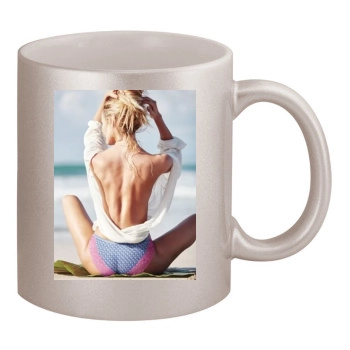 Candice Swanepoel 11oz Metallic Silver Mug