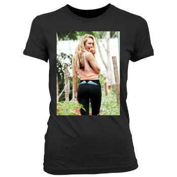 Candice Swanepoel Women's Junior Cut Crewneck T-Shirt