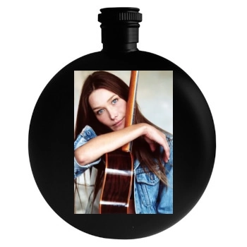 Carla Bruni Round Flask