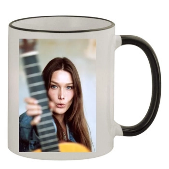 Carla Bruni 11oz Colored Rim & Handle Mug