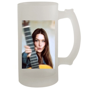 Carla Bruni 16oz Frosted Beer Stein