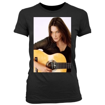 Carla Bruni Women's Junior Cut Crewneck T-Shirt