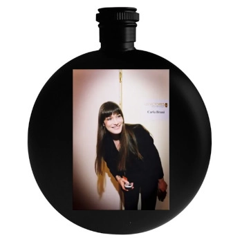 Carla Bruni Round Flask