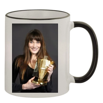 Carla Bruni 11oz Colored Rim & Handle Mug