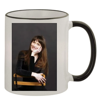 Carla Bruni 11oz Colored Rim & Handle Mug