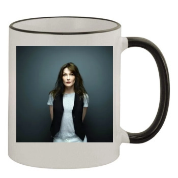 Carla Bruni 11oz Colored Rim & Handle Mug