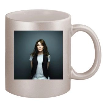 Carla Bruni 11oz Metallic Silver Mug