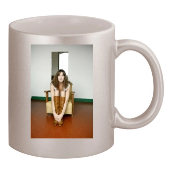 Carla Bruni 11oz Metallic Silver Mug