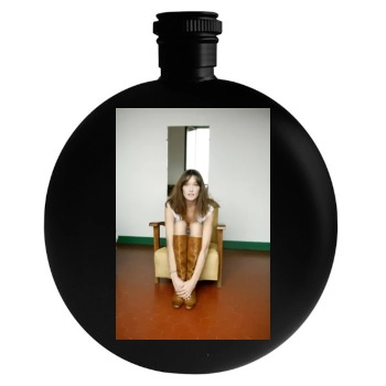 Carla Bruni Round Flask