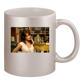 Carla Bruni 11oz Metallic Silver Mug