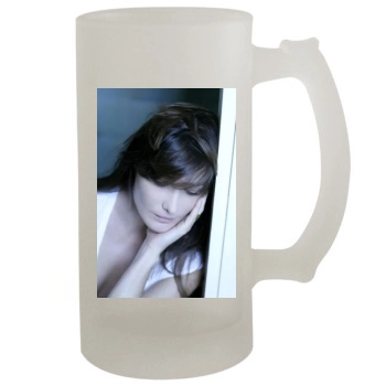 Carla Bruni 16oz Frosted Beer Stein