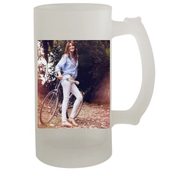 Carla Bruni 16oz Frosted Beer Stein