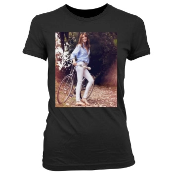 Carla Bruni Women's Junior Cut Crewneck T-Shirt