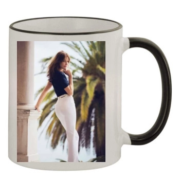 Carla Bruni 11oz Colored Rim & Handle Mug