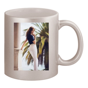 Carla Bruni 11oz Metallic Silver Mug