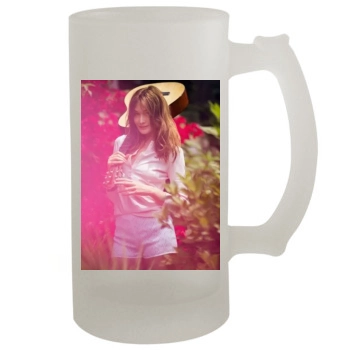 Carla Bruni 16oz Frosted Beer Stein