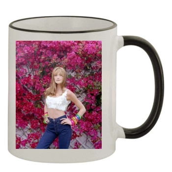 Carla Bruni 11oz Colored Rim & Handle Mug