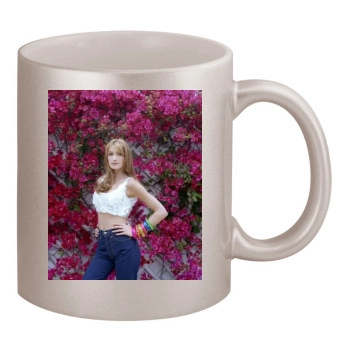 Carla Bruni 11oz Metallic Silver Mug