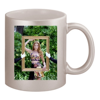 Carla Bruni 11oz Metallic Silver Mug