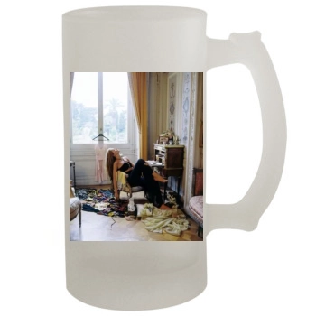 Carla Bruni 16oz Frosted Beer Stein