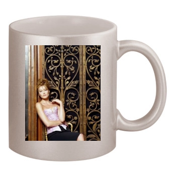 Carla Bruni 11oz Metallic Silver Mug