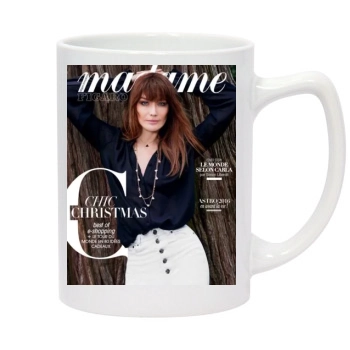 Carla Bruni 14oz White Statesman Mug