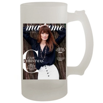 Carla Bruni 16oz Frosted Beer Stein