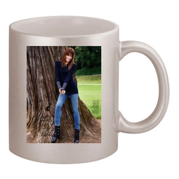 Carla Bruni 11oz Metallic Silver Mug