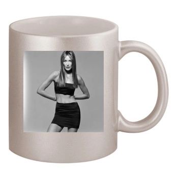 Carla Bruni 11oz Metallic Silver Mug