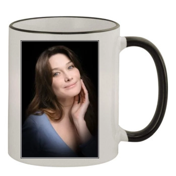 Carla Bruni 11oz Colored Rim & Handle Mug