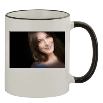 Carla Bruni 11oz Colored Rim & Handle Mug