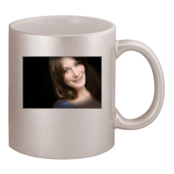 Carla Bruni 11oz Metallic Silver Mug