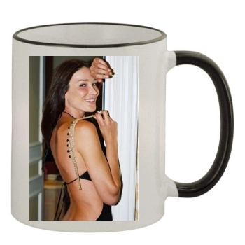 Carla Bruni 11oz Colored Rim & Handle Mug