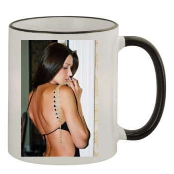 Carla Bruni 11oz Colored Rim & Handle Mug