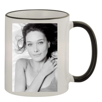 Carla Bruni 11oz Colored Rim & Handle Mug