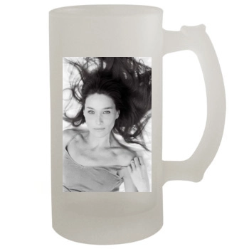 Carla Bruni 16oz Frosted Beer Stein