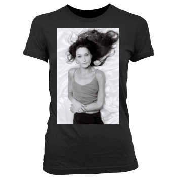 Carla Bruni Women's Junior Cut Crewneck T-Shirt