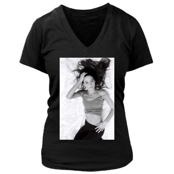 Carla Bruni Women's Deep V-Neck TShirt