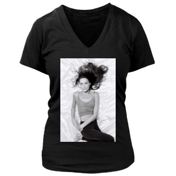 Carla Bruni Women's Deep V-Neck TShirt