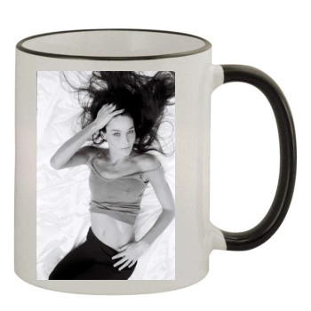 Carla Bruni 11oz Colored Rim & Handle Mug