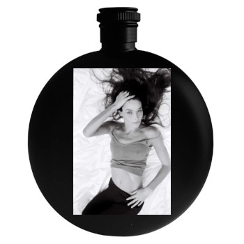 Carla Bruni Round Flask