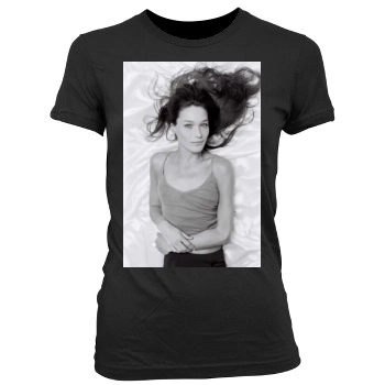 Carla Bruni Women's Junior Cut Crewneck T-Shirt