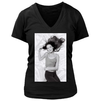 Carla Bruni Women's Deep V-Neck TShirt