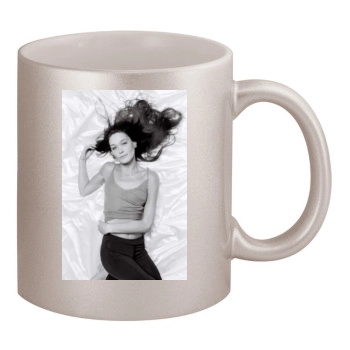 Carla Bruni 11oz Metallic Silver Mug