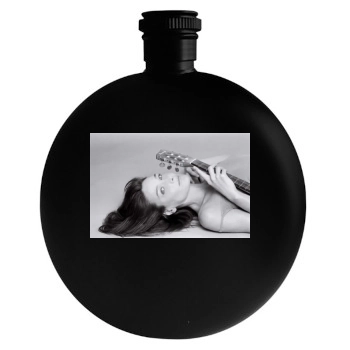 Carla Bruni Round Flask